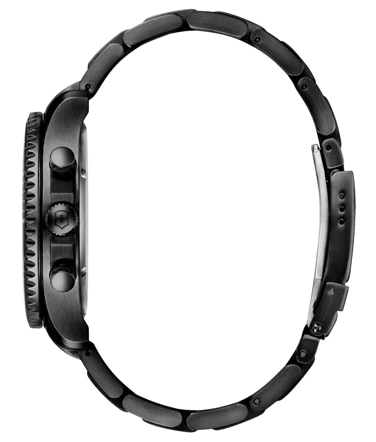 Victorinox Swiss Army Maverick Chronograph Black Stainless Steel Black Dial Date Mens Watch 241797