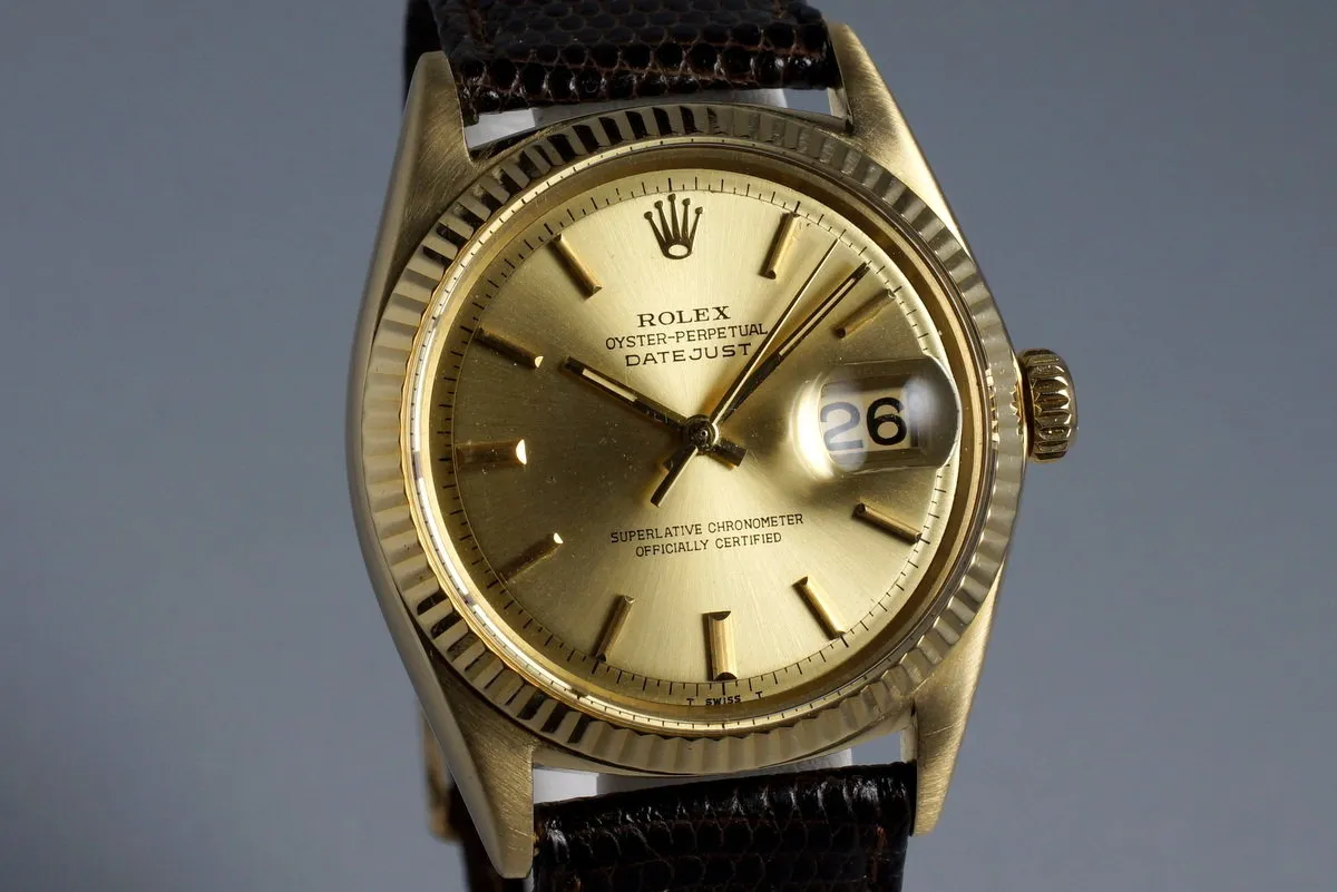 Vintage Rolex YG Datejust 1601