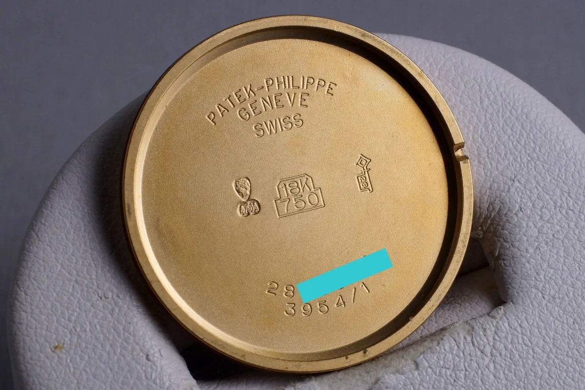 Vintage YG Patek Philippe Quartz 3954 with Box and Papers