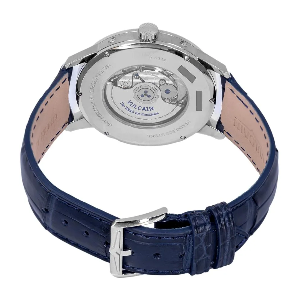 Vulcain Men's 580158A35.BAL110 Moonphase Blue Watch