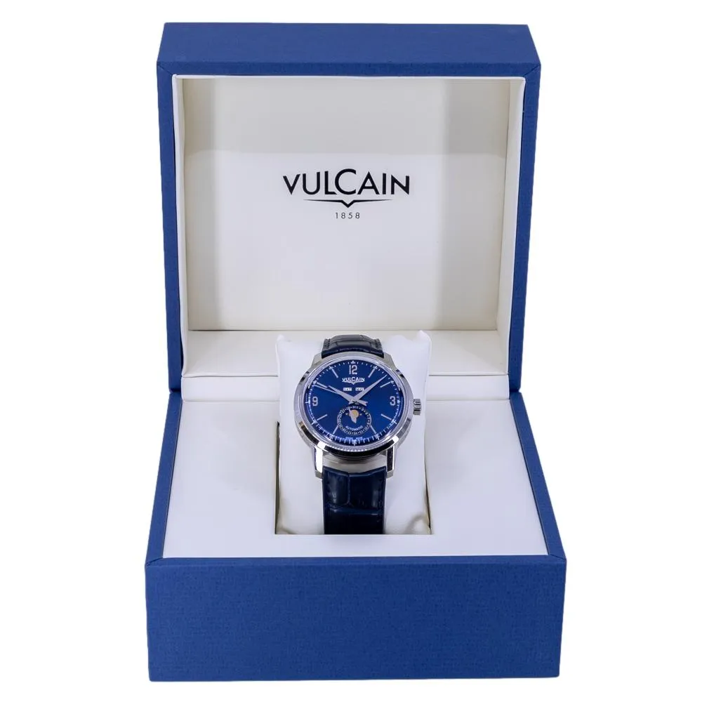 Vulcain Men's 580158A35.BAL110 Moonphase Blue Watch