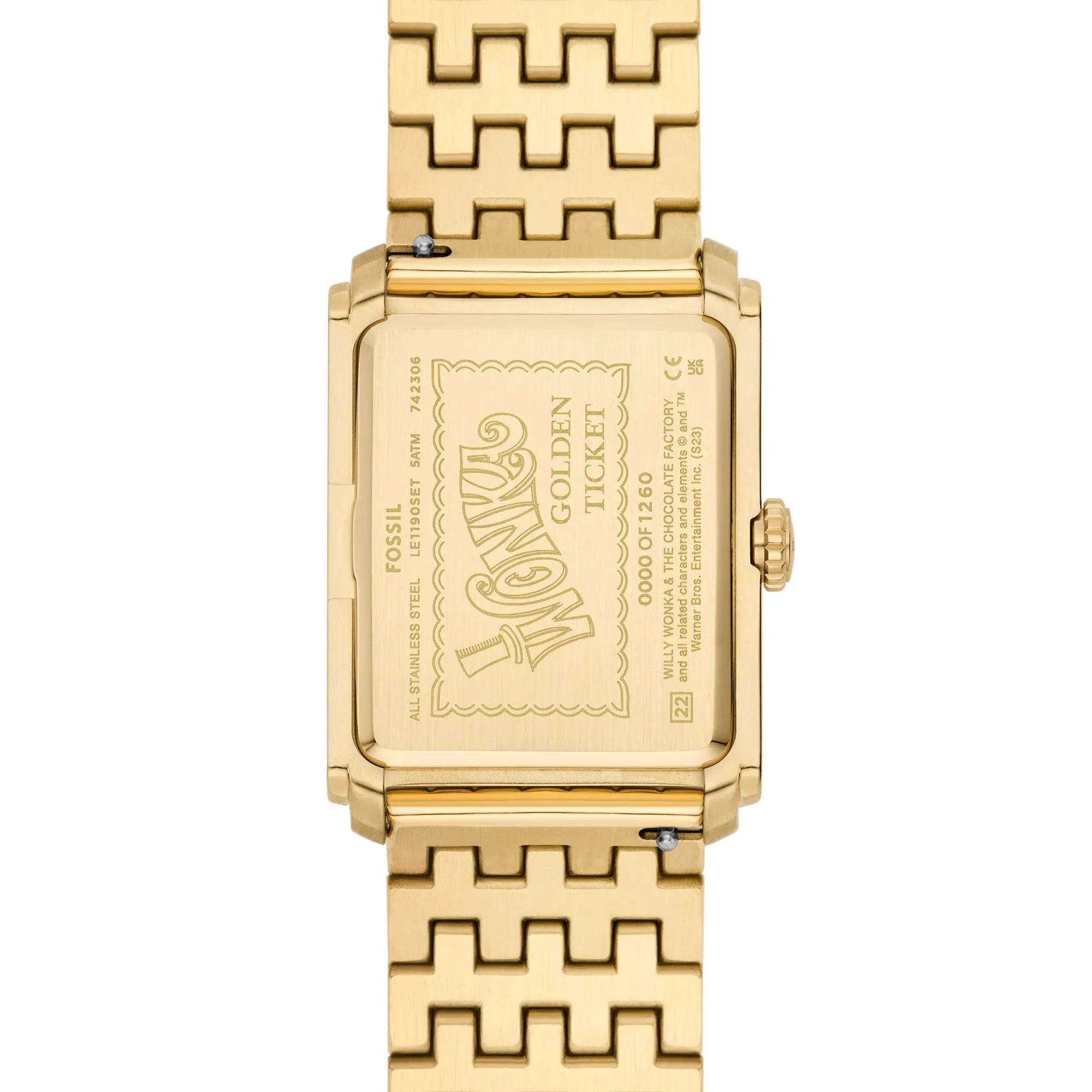 Willy Wonka™ x Fossil Limited Edition Three-Hand Gold-Tone Stainless Steel Watch