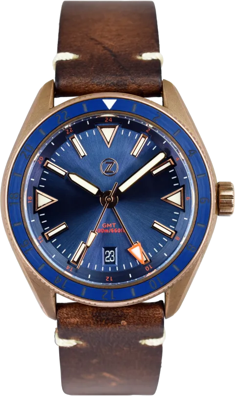 Zelos Horizons GMT Bronze Cobalt Blue (Pre-owned)