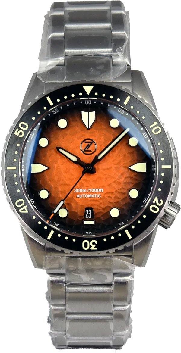 Zelos Mako Diver Hammered Orange (Pre-owned)
