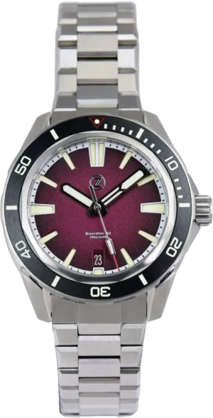 Zelos Swordfish 40mm Burgundy (Pre-owned)