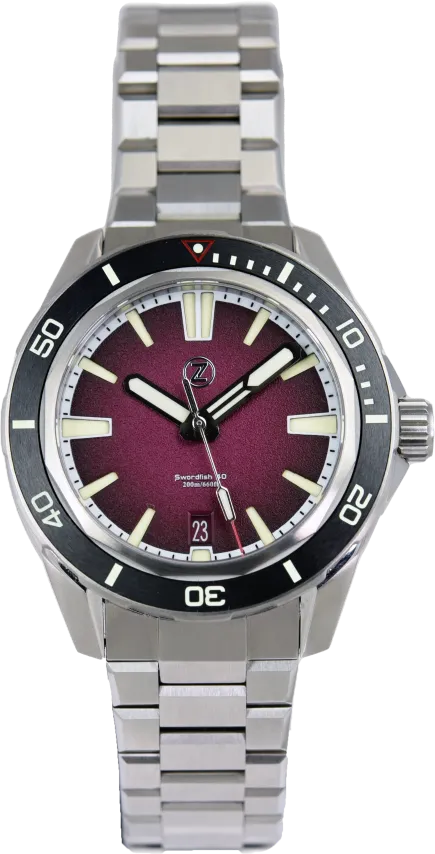 Zelos Swordfish 40mm Burgundy (Pre-owned)