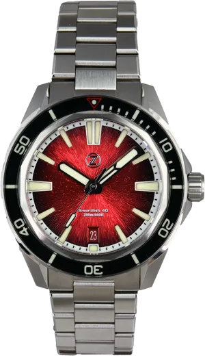 Zelos Swordfish 40mm Crimson Red (Pre-owned)