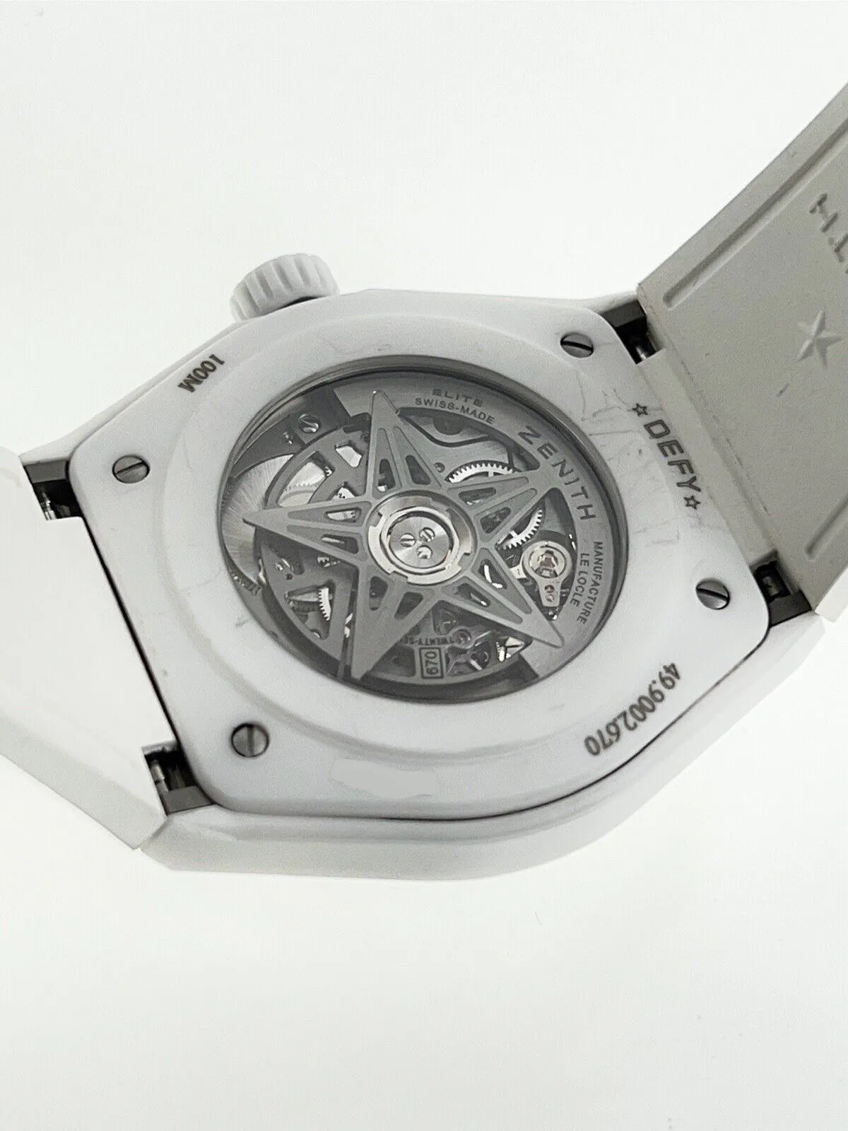 Zenith Defy Skeleton Ceramic White 41mm Automatic Men’s Watch 49.9002.670