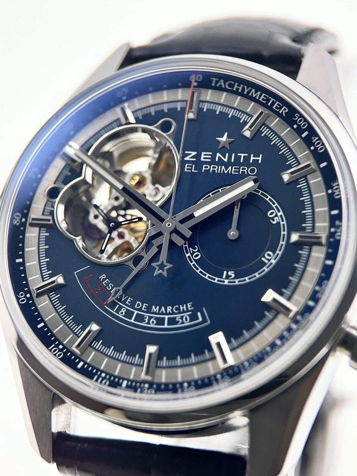 Zenith El Primero Chronomaster Steel Blue 42mm Automatic Mens Watch 03.2085.4021