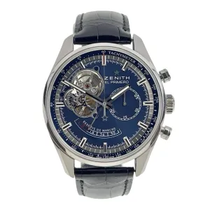 Zenith El Primero Chronomaster Steel Blue 42mm Automatic Mens Watch 03.2085.4021