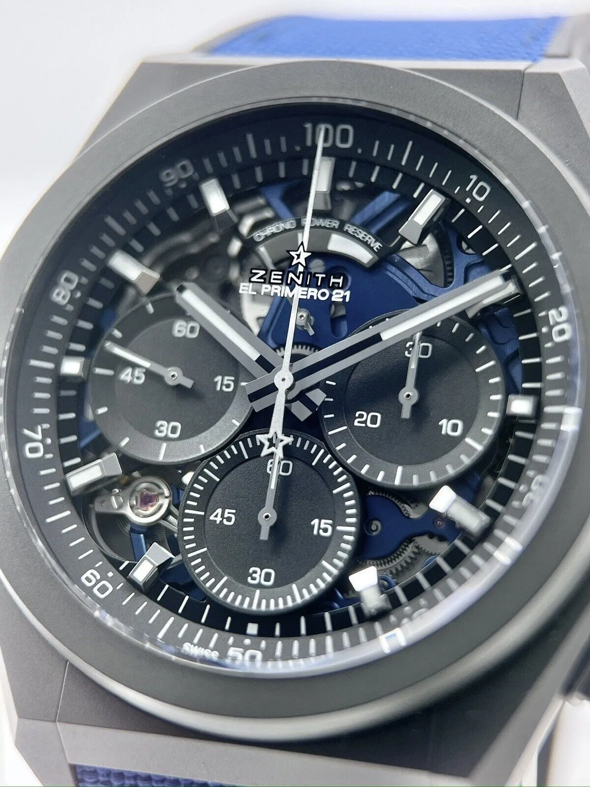 Zenith El Primero Defy Skeleton 44mm Watch Automatic 97.9001.9004/81 - B&P
