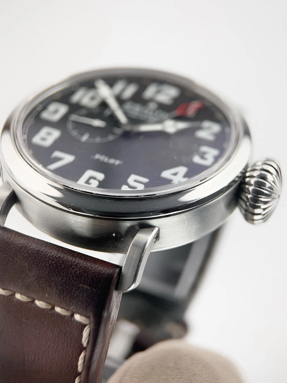 Zenith Pilot Stainless Steel Black Dial 48mm Automatic Men’s Watch 03.2430.693