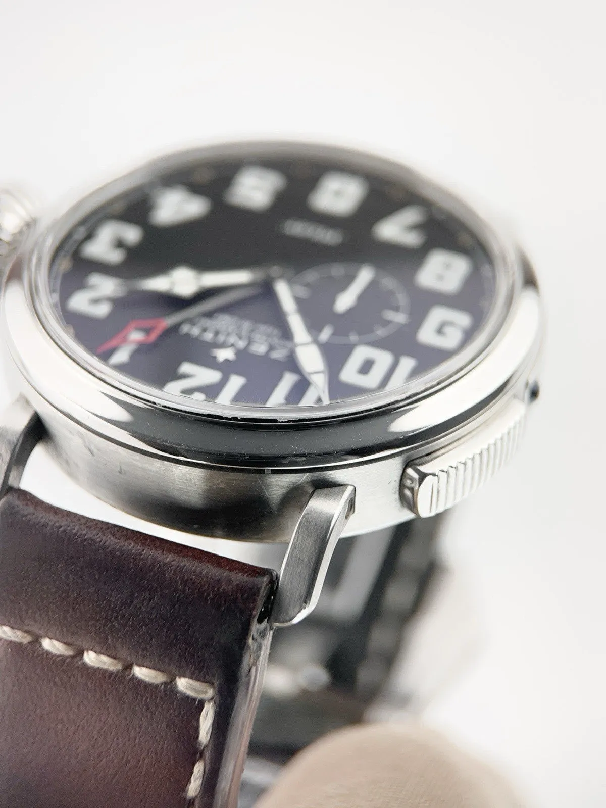 Zenith Pilot Stainless Steel Black Dial 48mm Automatic Men’s Watch 03.2430.693
