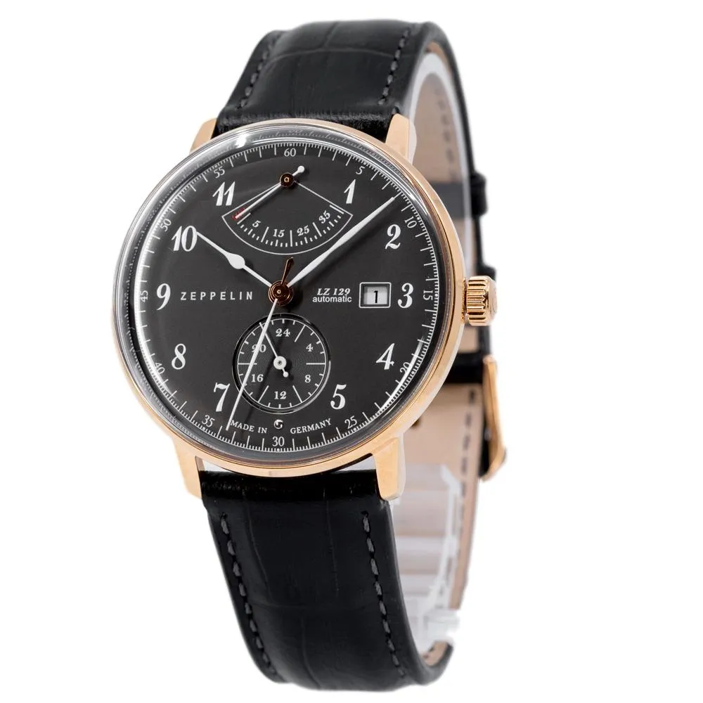 Zeppelin Men's 7064-2 Hidenburg Black Dial Watch