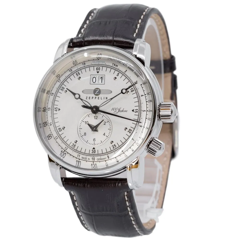 Zeppelin Men's 76401 Dual Time Big Date 42mm Quartz