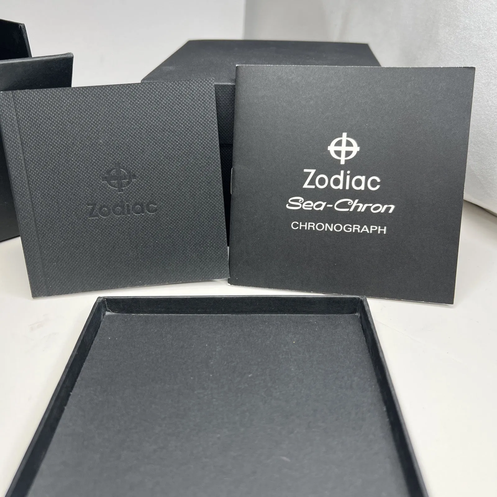 Zodiac ZO3604 Sea-Chron Steel 42mm Automatic Chronograph Men's Watch w/ Box    